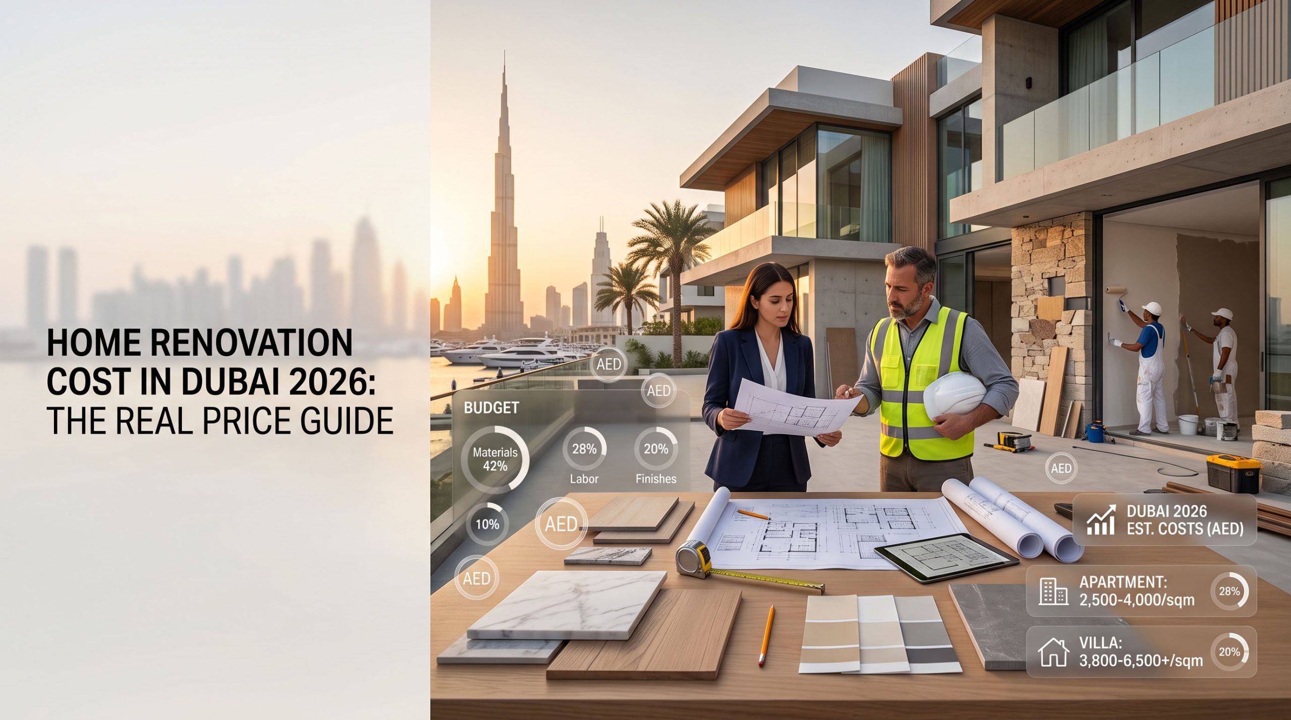 Home Renovation Cost in Dubai 2026: The Real Price Guide